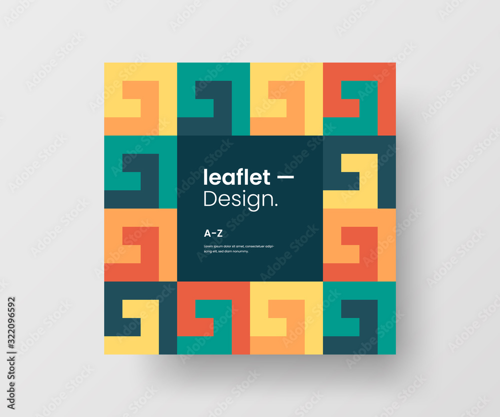Amazing business advertisement vector mural art square banner mock up. Modern corporate abstract geometric illustration design layout background. Company identity quadrangle texture brochure template. Amazing business advertisement vector mural art square banner mock up. Modern corporate abstract geometric illustration design layout background. Company identity quadrangle texture brochure template.