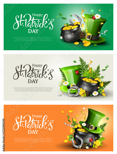 St. Patrick's Day headers or banners