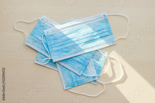 Virus protection blue medical mask