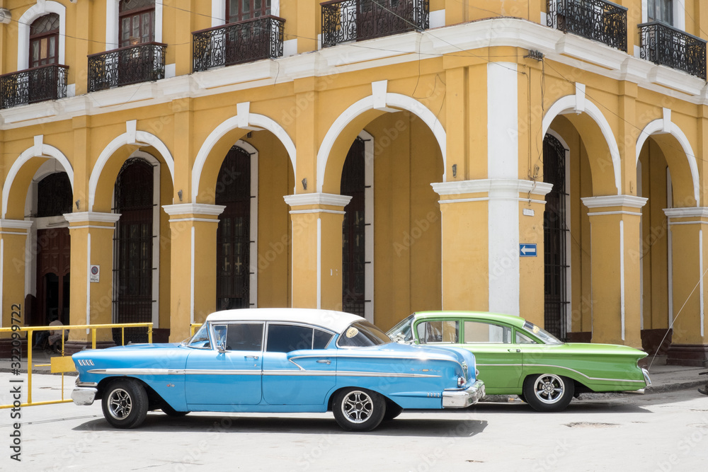 Classic Cars, Streets of Old Havana, Cuba