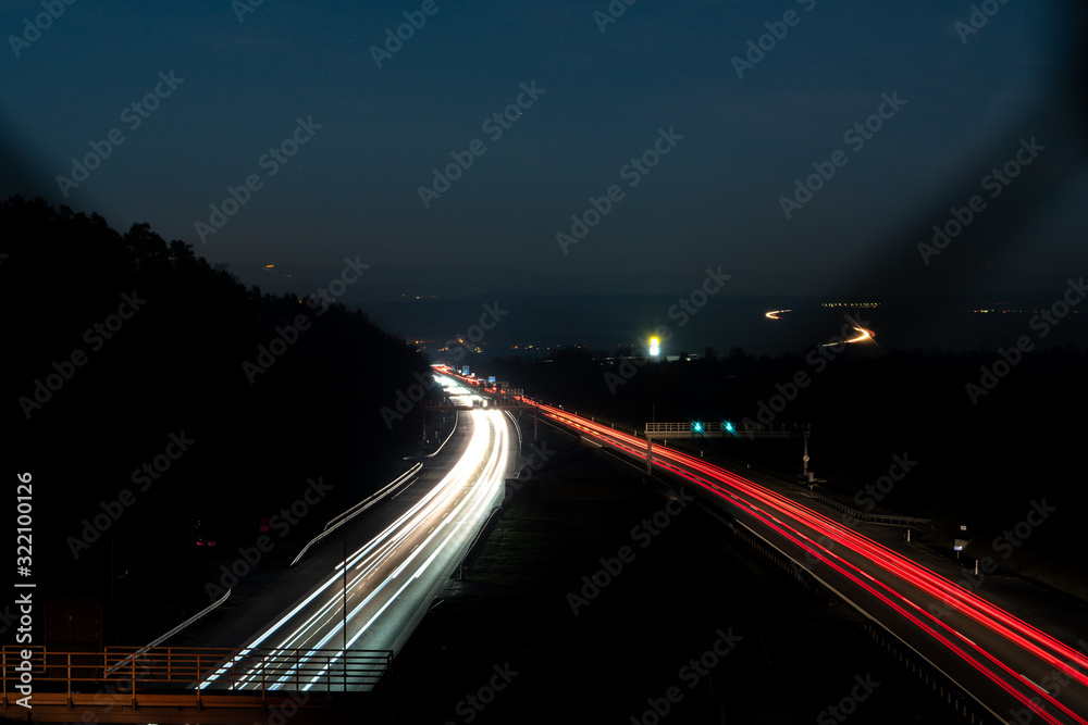 Obraz premium Highway Long Exposure