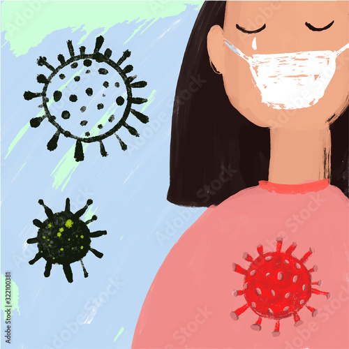 Cats coronavirus. Animal coronavirus outbreak and coronaviruses influenza medical crisis