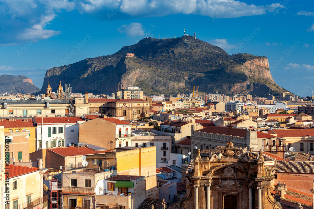 Palermo. Aerial view of the city.
