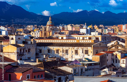 Palermo. Aerial view of the city.