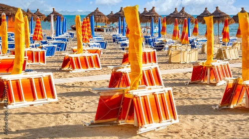 Strandszene Durres, Albanien photo