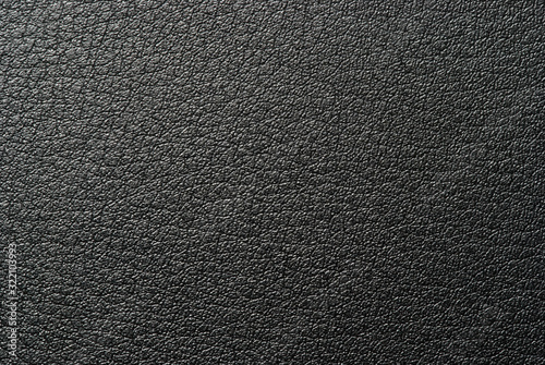 Texture of artificial leather, black, close-up