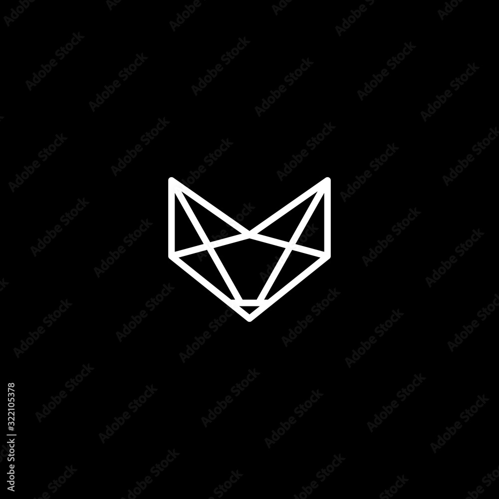 Fox Logo Template. Vector Illustrator.