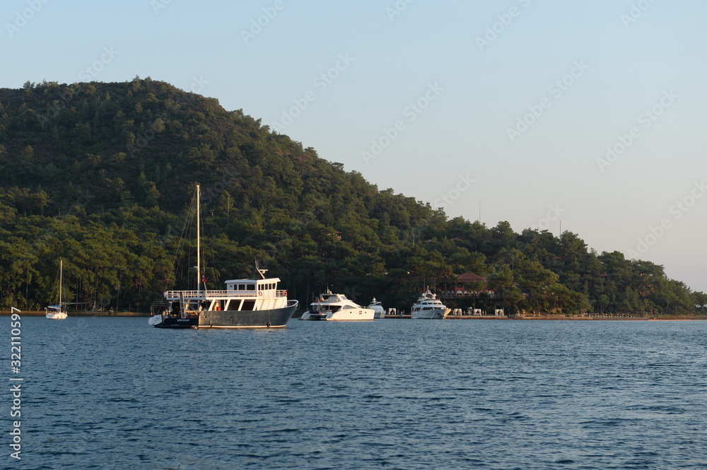  Ships in the Marmaris Bay of the Aegean