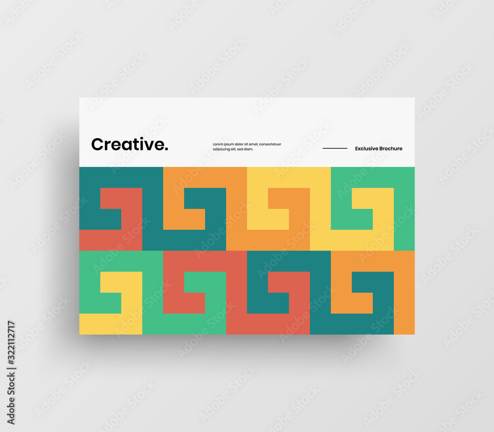 Creative business presentation vector A4 horizontal orientation front page mock up. Modern corporate report cover abstract geometric illustration design layout. Company identity brochure template. Creative business presentation vector A4 horizontal orientation front page mock up. Modern corporate report cover abstract geometric illustration design layout. Company identity brochure template.