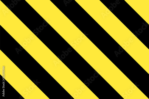 warning striped rectangular seamless pattern, a warning to be careful - the potential danger template sign. Industrial striped road warning yellow-black seamless pattern vector