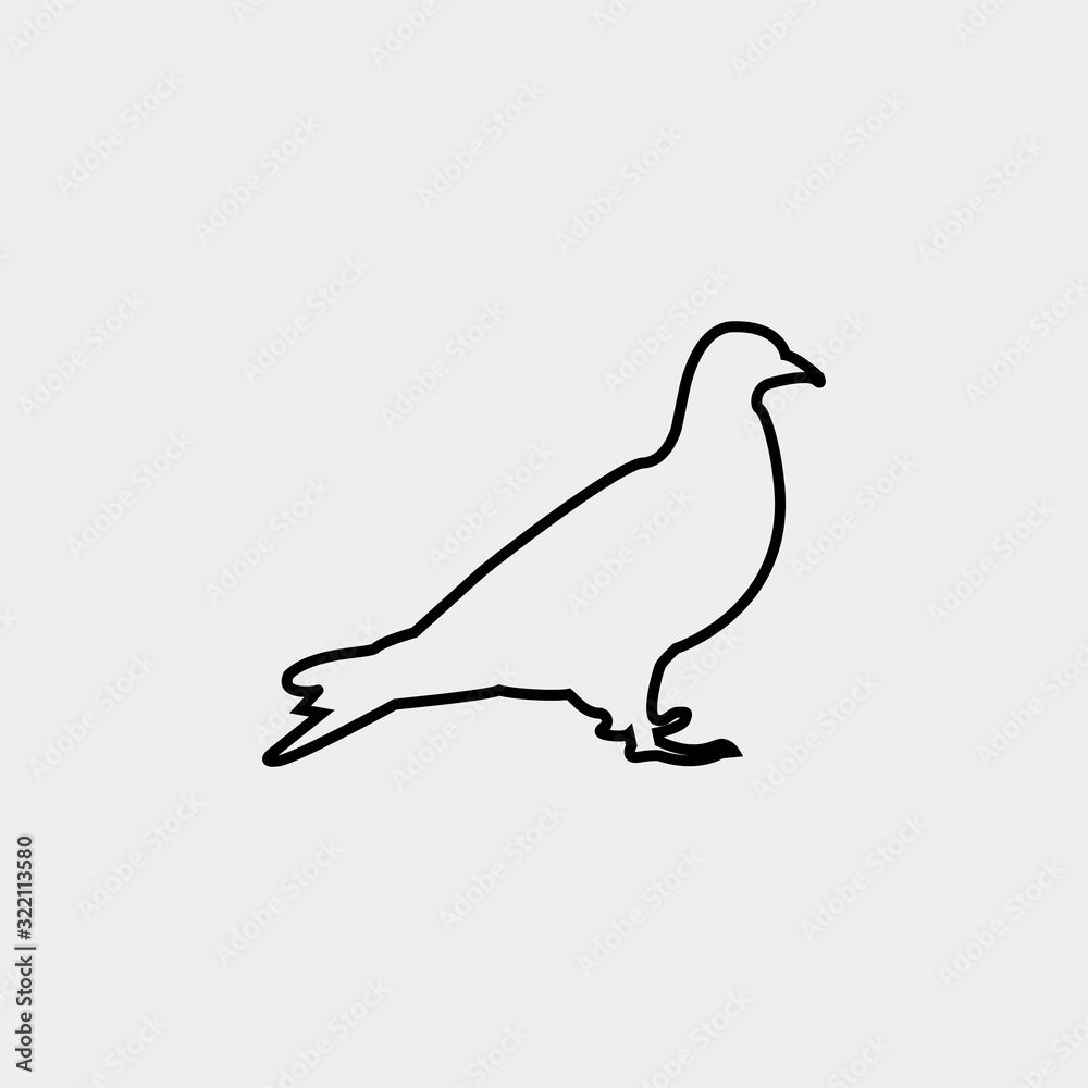 bird icon vector illustration and symbol for website and graphic design bird icon vector illustration and symbol for website and graphic design