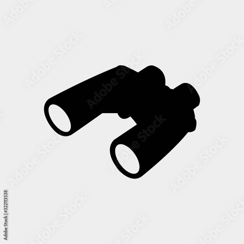 binoculars icon vector illustration and symbol for website and graphic design