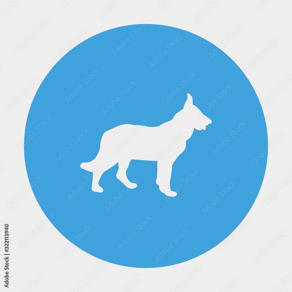 dog icon vector illustration and symbol for website and graphic design