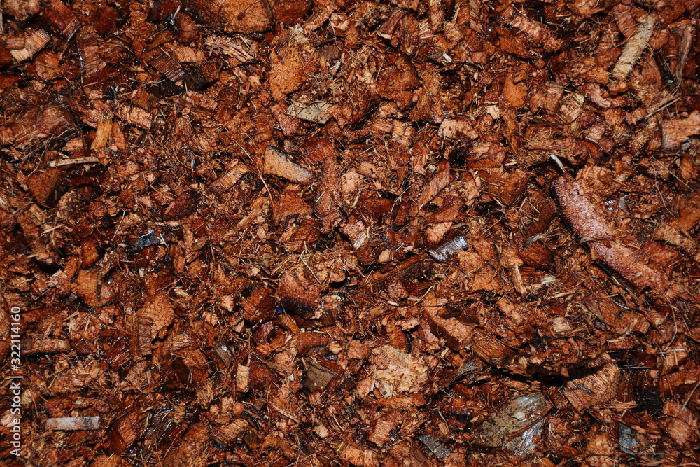 Natural chopped coconut peel background. Ingredient for organic fertilizer. Concept of agriculture and natural Fertilizer Recipes. Natural chopped coconut peel background. Ingredient for organic fertilizer. Concept of agriculture and natural Fertilizer Recipes.