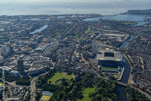 Photography Aerial views of Cardiff City Centre