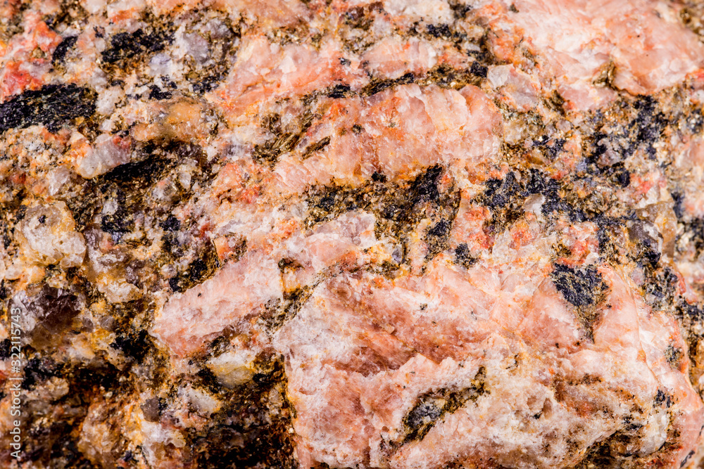 pegmatite in a macro shot pegmatite in a macro shot
