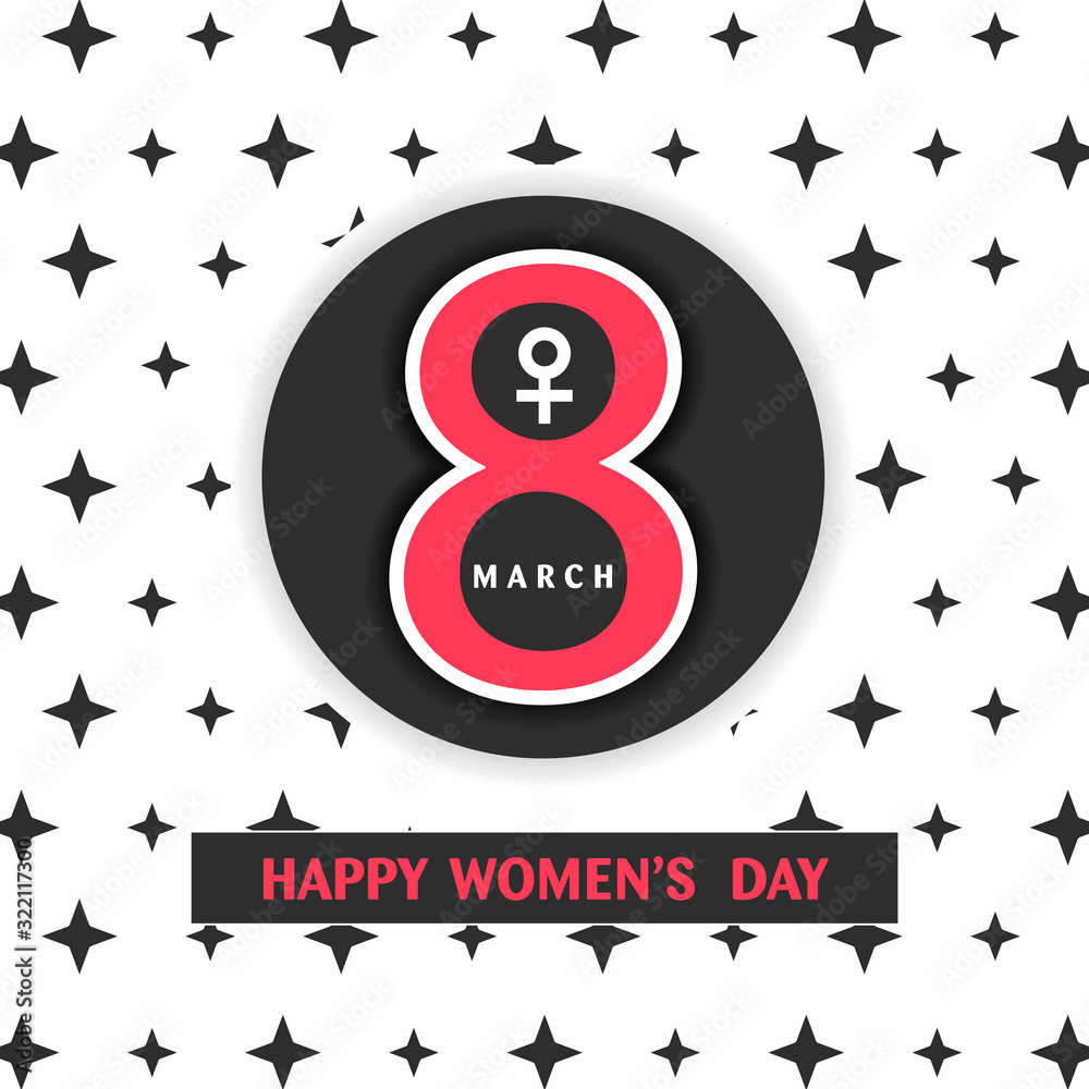 March 8, Happy women's day background - Vector Illustration March 8, Happy women's day background - Vector Illustration