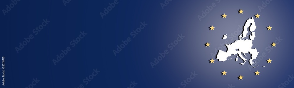 Banner from European Union without England / Brexit Banner from European Union without England / Brexit