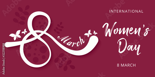March 8. International women's day - Vector Illustration
