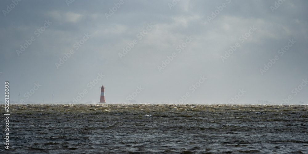 Leuchtturm in der Nordsee