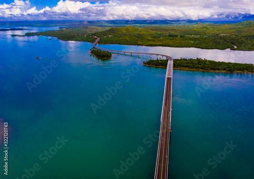San Juanico Bridge. The longest bridge in the Philippines. photo
