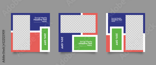 Set of Modern trendy covers idea. Editable simple info banner shop. Slides for app, web design digital style for social media pack. Square handpicked beauty posts, brochure layout design. pr promo
