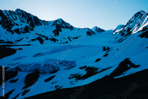 Snowy mountains in Alaska