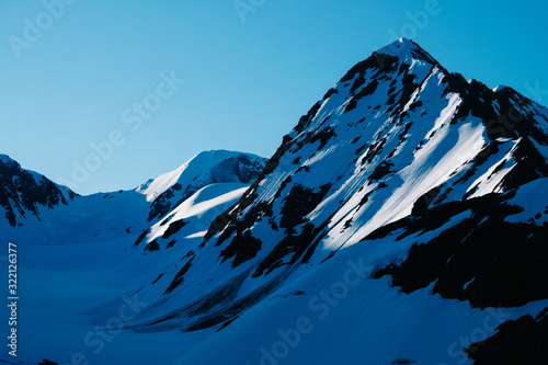 Snowy mountains in Alaska