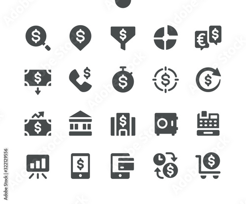 Financial v1 UI Pixel Perfect Well-crafted Vector Solid Icons 48x48 Ready for 24x24 Grid for Web Graphics and Apps. Simple Minimal Pictogram