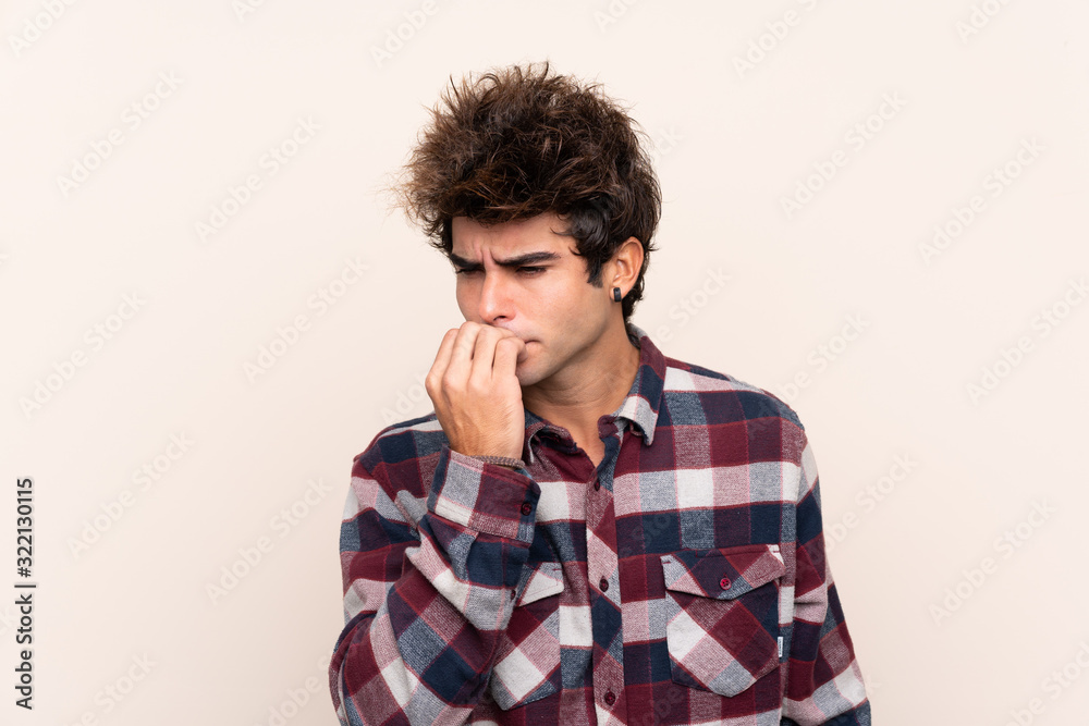 Young caucasian man having doubts Young caucasian man having doubts