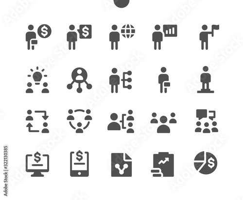 Business v4 UI Pixel Perfect Well-crafted Vector Solid Icons 48x48 Ready for 24x24 Grid for Web Graphics and Apps. Simple Minimal Pictogram