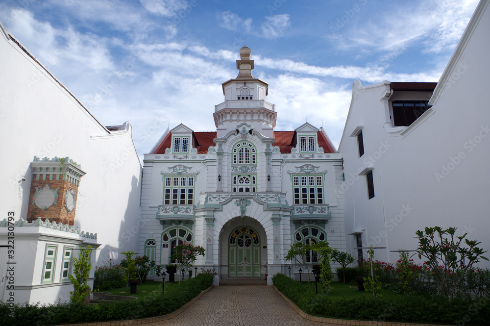 maison coloniale à Malacca, Malaisie 