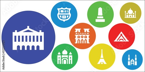 paris icon set