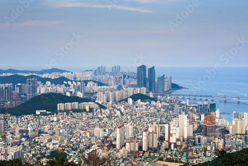 Busan city Skyline. Yeongnam province, South Korea. © Andrew