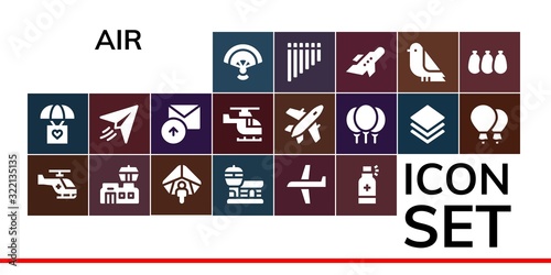 air icon set