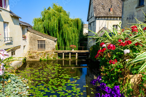 views of the village of langeais in france
