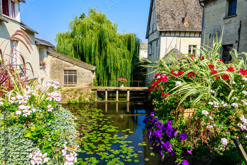 views of the village of langeais in france