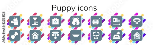 puppy icon set