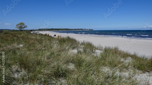 Holidays by the sea, on the Baltic Sea coast on the long, sandy beach of Sehlendorf / Blekendorf.  Schleswig-Holstein, Germany, Europe