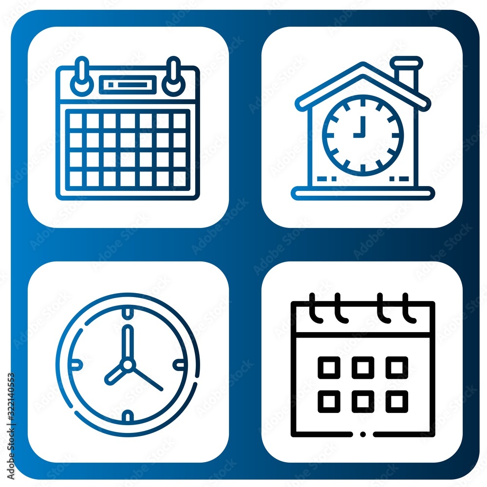 date simple icons set date simple icons set
