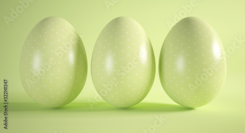 3d Easter eggs.
