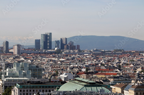 Skyscrapers cityscape in Vienna Austria