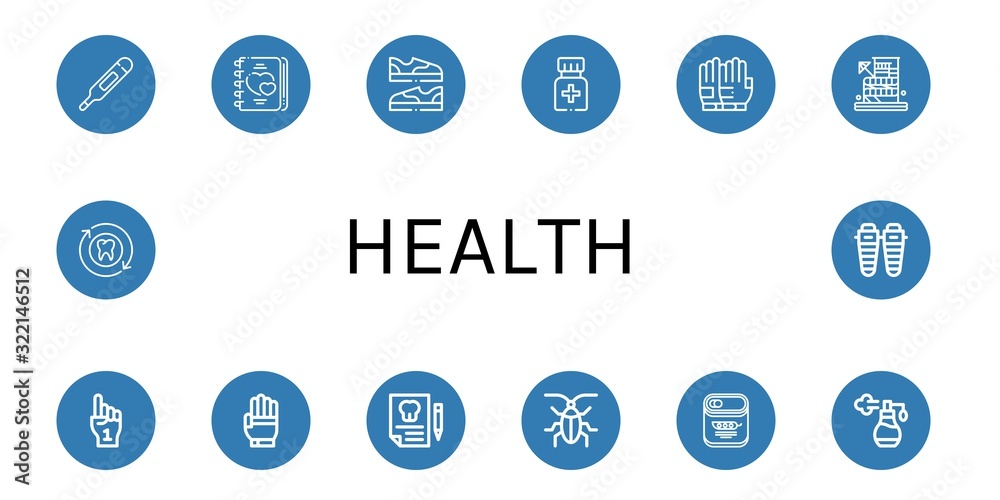 health simple icons set health simple icons set