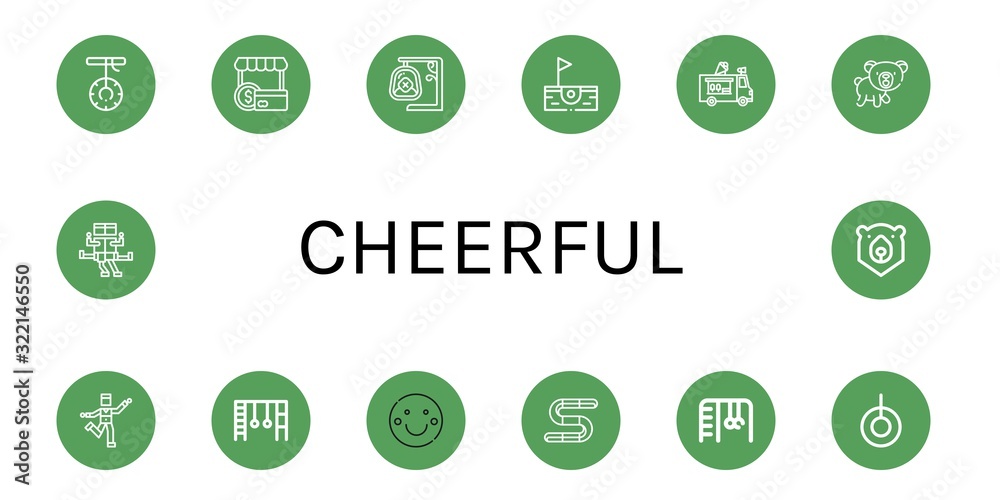 cheerful icon set cheerful icon set