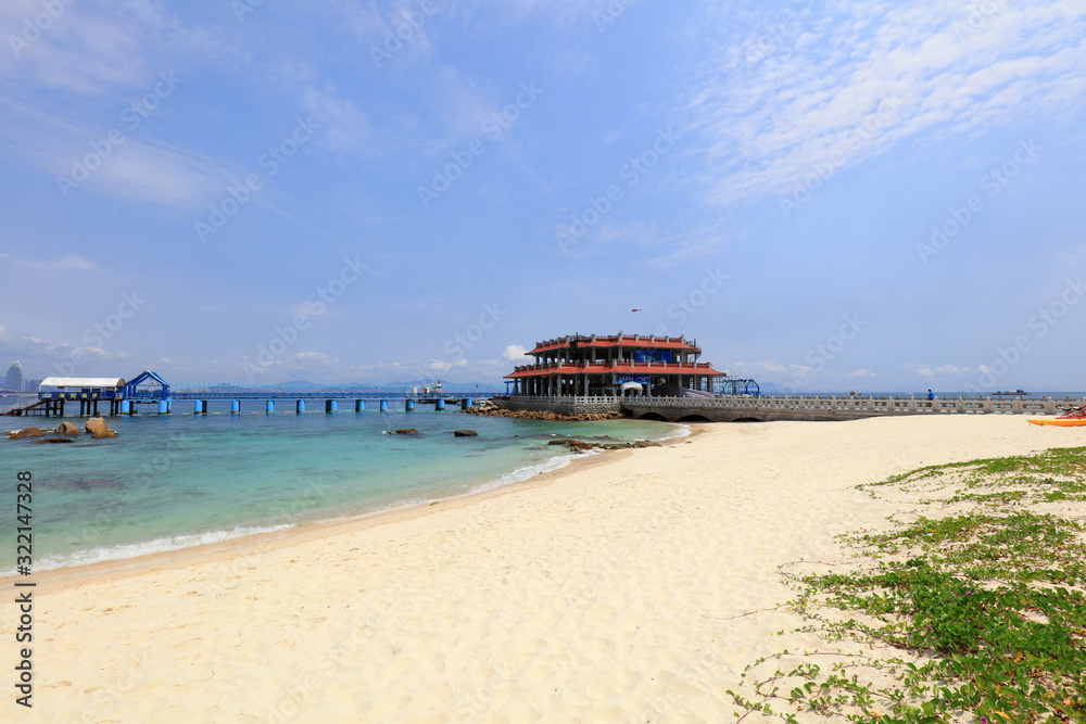 Lower Island Wharf of Wuzhizhou Island, Sanya, Hainan, China Lower Island Wharf of Wuzhizhou Island, Sanya, Hainan, China