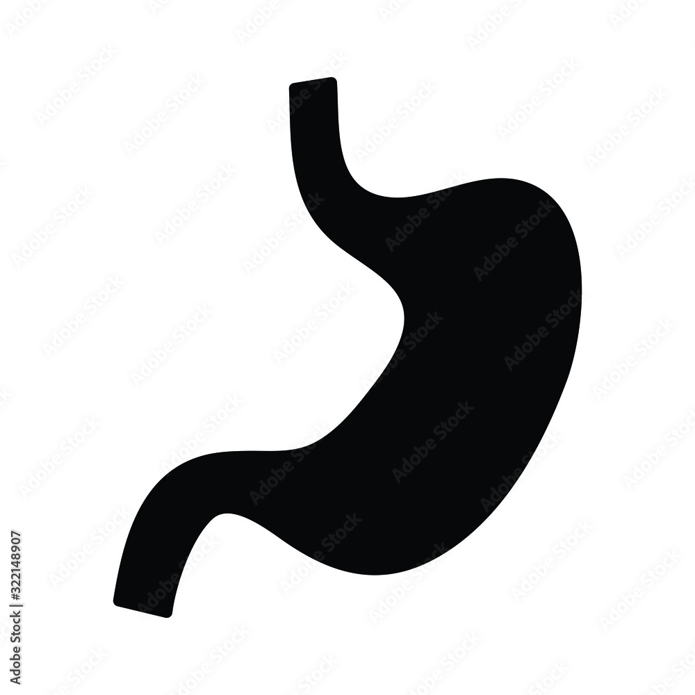 stomach care icon black vector