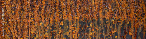Texture of rusty metal sheet