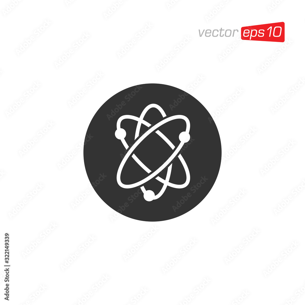 Atom Technology Icon Logo Vector Atom Technology Icon Logo Vector