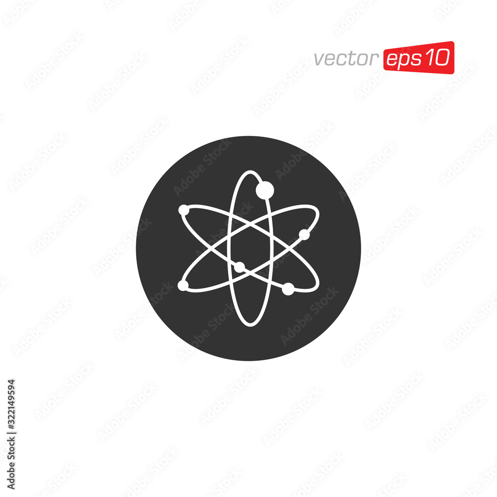 Atom Technology Icon Logo Vector Atom Technology Icon Logo Vector