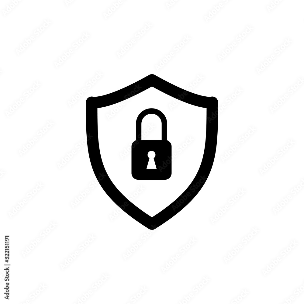 shield and padlock icon design vector logo template EPS 10 shield and padlock icon design vector logo template EPS 10